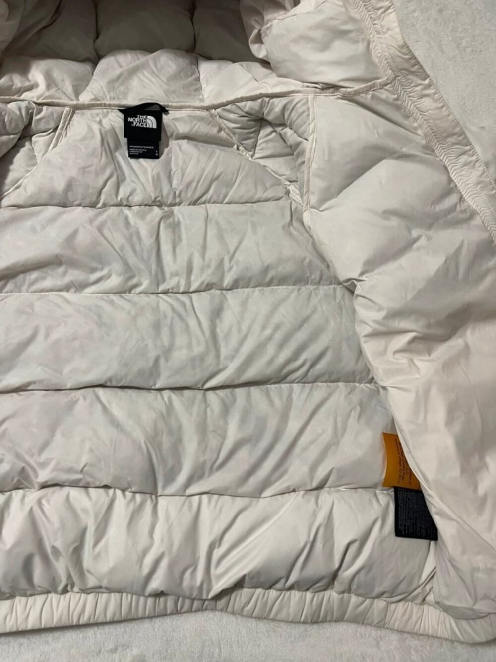 The North Face Hydrenalite Hooded Down Puffer Jacket White Size L - Picture 6 of 6